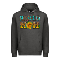 Charcoal Heather rodeo mom Premium Hoodie - AdoDesignShop