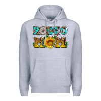 Heather Grey rodeo mom Premium Hoodie - AdoDesignShop