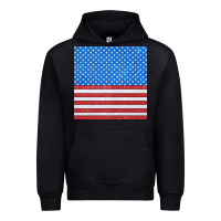Black Glitter 4th Of July Seamless Pattern Urban Hoodie - BundleAndBundleShop