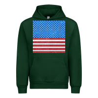 Forest Green Glitter 4th Of July Seamless Pattern Urban Hoodie - BundleAndBundleShop