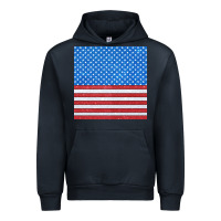 Navy Glitter 4th Of July Seamless Pattern Urban Hoodie - BundleAndBundleShop