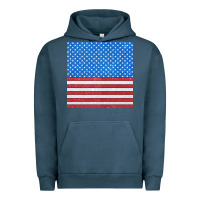 Pigment Midnight Navy Glitter 4th Of July Seamless Pattern Urban Hoodie - BundleAndBundleShop
