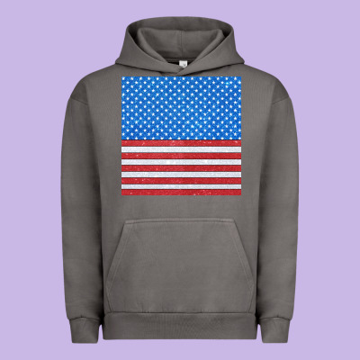 Glitter 4th Of July Seamless Pattern Urban Hoodie Designed By Bundleandbundleshop