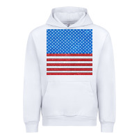 White Glitter 4th Of July Seamless Pattern Urban Hoodie - BundleAndBundleShop