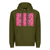 Army Green ribbon brush stoke Premium Hoodie - JahusDesignShop