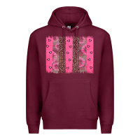 Burgundy ribbon brush stoke Premium Hoodie - JahusDesignShop