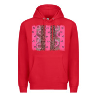 Red ribbon brush stoke Premium Hoodie - JahusDesignShop