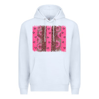 White ribbon brush stoke Premium Hoodie - JahusDesignShop