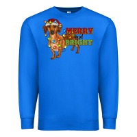 True Royal merry and bright dachshund Premium Sweatshirt - RanaPortraitStore