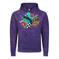 Cloud Purple race sunflower patches Vintage Hoodie - AdoDesignShop