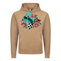 Vintage Coffee race sunflower patches Vintage Hoodie - AdoDesignShop
