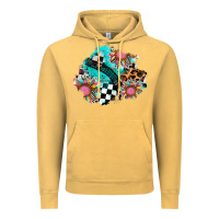 Race Sunflower Patches Vintage Hoodie | Teevron
