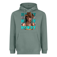 Sage howdy howdy black girl Heavyweight Hoodie - texasbilliewilder