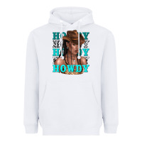 White howdy howdy black girl Heavyweight Hoodie - texasbilliewilder