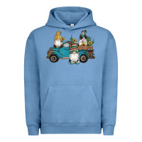 Pigment Pebble Blue western gnomes truck sunflowers cactus gemstone leopard glitter serape Urban Hoodie - Artiststas