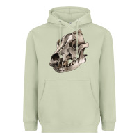 Matcha Wolf skull Heavyweight Hoodie - RanaPortraitStore
