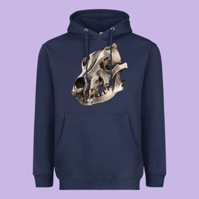 Heavyweight Hoodie Wolf skull