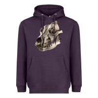 Plum Wolf skull Heavyweight Hoodie - RanaPortraitStore