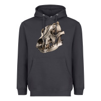 Smoke Wolf skull Heavyweight Hoodie - RanaPortraitStore
