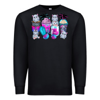 Black hippopotamus coffee cups Premium Sweatshirt - Zillion Design Studio