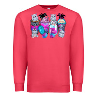 Cardinal hippopotamus coffee cups Premium Sweatshirt - Zillion Design Studio