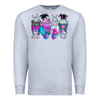 Heather Grey hippopotamus coffee cups Premium Sweatshirt - Zillion Design Studio