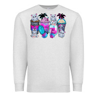 Oatmeal Heather hippopotamus coffee cups Premium Sweatshirt - Zillion Design Studio