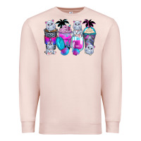 Pale Pink hippopotamus coffee cups Premium Sweatshirt - Zillion Design Studio