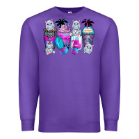 Purple hippopotamus coffee cups Premium Sweatshirt - Zillion Design Studio