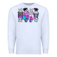 White hippopotamus coffee cups Premium Sweatshirt - Zillion Design Studio