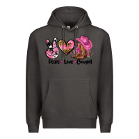 Smoke peace love  cowgirl Premium Hoodie - AdoDesignShop
