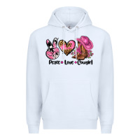 Peace Love  Cowgirl Premium Hoodie | Teevron