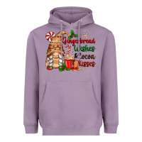 Lavender gingerbread wishes and cocoa kisses Heavyweight Hoodie - Zillion Design Studio