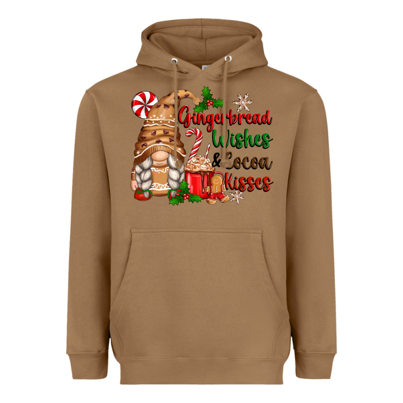 Gingerbread Wishes And Cocoa Kisses Heavyweight Hoodie by Zillion Design Studio | Teevron