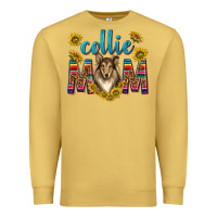 Antique Gold western collie mom Premium Sweatshirt - texasbilliewilder