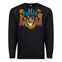 Black western collie mom Premium Sweatshirt - texasbilliewilder