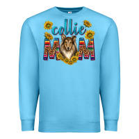 Ocean Blue western collie mom Premium Sweatshirt - texasbilliewilder