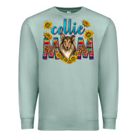 Seafoam western collie mom Premium Sweatshirt - texasbilliewilder