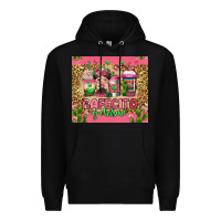 Black cafecito y chisme coffee cups Premium Hoodie - Jasminsmagicworld