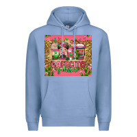 Colony Blue cafecito y chisme coffee cups Premium Hoodie - Jasminsmagicworld