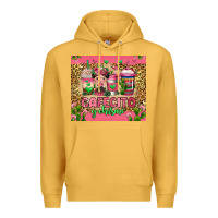 Mustard cafecito y chisme coffee cups Premium Hoodie - Jasminsmagicworld