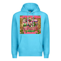 Ocean Blue cafecito y chisme coffee cups Premium Hoodie - Jasminsmagicworld