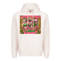 Pale Pink cafecito y chisme coffee cups Premium Hoodie - Jasminsmagicworld