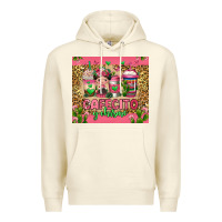 Sandshell cafecito y chisme coffee cups Premium Hoodie - Jasminsmagicworld