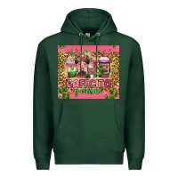 Sports Green cafecito y chisme coffee cups Premium Hoodie - Jasminsmagicworld