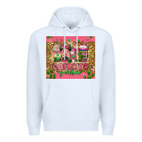 White cafecito y chisme coffee cups Premium Hoodie - Jasminsmagicworld