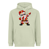 Matcha dabbing santa with christmas lights Heavyweight Hoodie - Zillion Design Studio