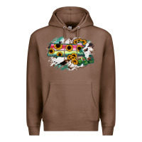 Chestnut Massachusetts State Map Premium Hoodie - RanaPortraitStore