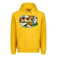 Lemon Massachusetts State Map Premium Hoodie - RanaPortraitStore