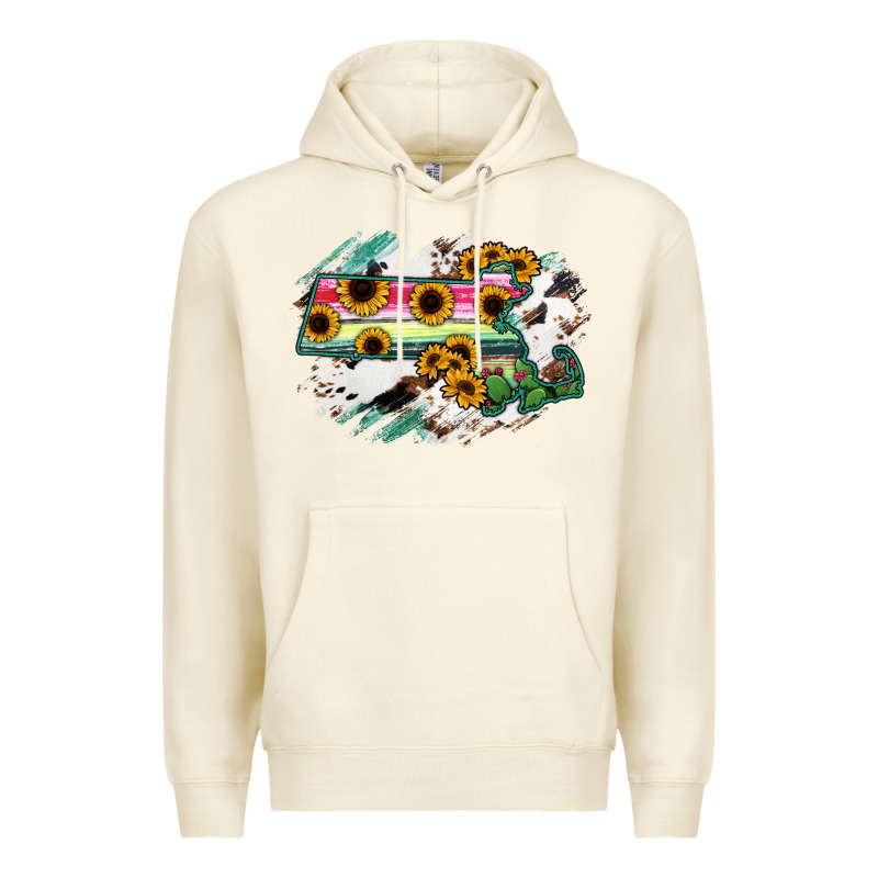 Massachusetts State Map Premium Hoodie by RanaPortraitStore | Teevron
